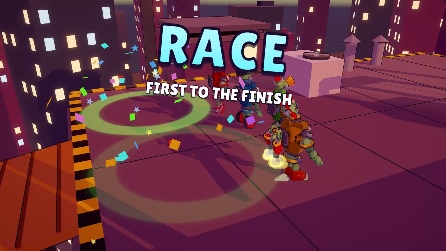 Race: first to the finish, by any means.