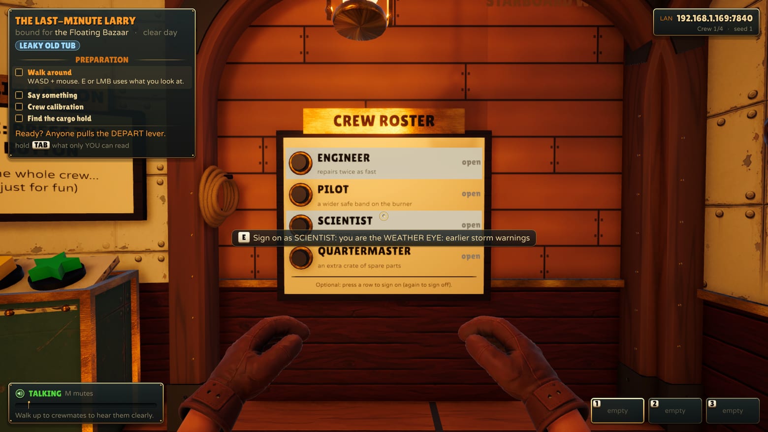 Pick a specialty. Engineer, pilot, scientist, quartermaster.